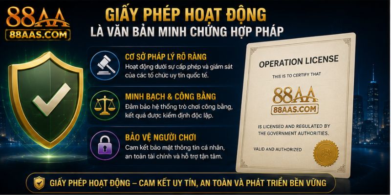 Giấy phép hoạt động là văn bản minh chứng hợp pháp